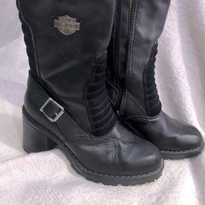 Harley Davidson women’s leather rider boots size 7